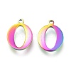 Ion Plating(IP) 304 Stainless Steel Charms STAS-H112-O-M-2