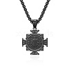 Saint Benedict Cross 304 Stainless Steel Pendant Necklaces for Men FS-WGB09ED-03-1