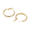 Vacuum Plating 202 Stainless Steel Hoop Earrings EJEW-A041-07G-2