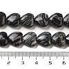 Natural Black Netstone Beads Strands G-B022-27C-5