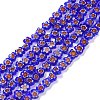 Handmade Millefiori Glass Bead Strands LAMP-J035-6mm-61-1