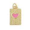 Brass Enamel Pendants KK-C110-37G-01-1