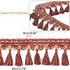 CHGCRAFT Ethnic Style Polyester Tassel Ribbons OCOR-CA0001-12-2