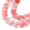 Cherry Quartz Glass Beads Strands G-M403-A18-02-4