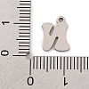 Non-Tarnish 201 Stainless Steel Charms STAS-U016-01P-N-3