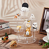 7-Tier Round Transparent Acrylic Display Stand Risers ODIS-WH0026-04-6