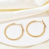 304 Stainless Steel Hoop Earrings For Women EJEW-B114-02B-G-2