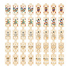 40Pcs 10 Styles Alloy Rhinestone Connector Charms FIND-TA0002-01-3