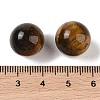 Natural Tiger Eye No Hole Sphere Beads G-K353-04C-04-3