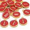 Golden Plated Alloy Enamel Charms LS-ENAM-S118-03I-4