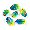 Spray Paint Cowrie Shell Beads SHEL-S274-01C-1