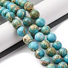 Dyed Natural Regalite/Imperial Jasper/Sea Sediment Jasper Beads Strands G-B124-C03-05-2