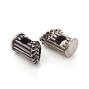 304 Stainless Steel European Beads STAS-I134-24AS-2