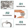 120PCS Tibetan Style Alloy Charms TIBEP-TA0001-31-14