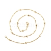 Brass Satellite Chains Necklace for Women NJEW-P265-35G-3