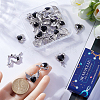 30Pcs 5 Styles Rack Plating Alloy Glass Pendants FIND-SC0006-66-3