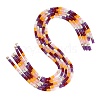 Gradient Color Natural Dyed White Jade & Synthetic Shoushan Stone Beads Strands GG-CBA1E0E-01F-4