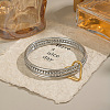 304 Stainless Steel Three-layer Bangles RT3191-2