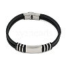 Unisex Casual Style Leather Cord Bracelets BJEW-L373-02P-1-1