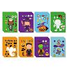 48 Sheets 8 Styles Halloween Paper Make a Face Stickers DIY-WH0467-008-1