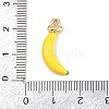 Fruit Alloy Enamel Pendants ENAM-P264-02J-G-4