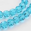 Transparent Glass Bead Strands GLAA-G013-8mm-49-3