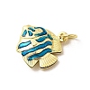Brass Enamel Pendants KK-I378-13G-D-3