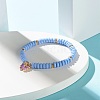 Butterfly Alloy Enamel Charm Bracelet for Teen Girl Women BJEW-JB06917-4
