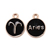 Alloy Enamel Pendants ENAM-S124-01B-08A-1
