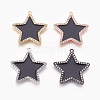 Brass Micro Pave Cubic Zirconia Pendants ZIRC-F089-04-2