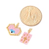2Pcs Handmade Loom Pattern MIYUKI Glass Seed Beads PALLOY-MZ00607-01-4