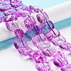 Transparent Glass Imitation Gemstone Beads Strands GLAA-G105-01C-2