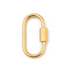 Ion Plating(IP) 304 Stainless Steel Screw Carabiner Lock Charms X-STAS-H107-04D-G-1