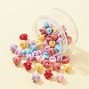 50Pcs 6 Colors Opaque Acrylic Beads MACR-FS0001-58-2