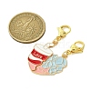 Alloy Enamel Split Pendant Decorations HJEW-JM02818-5