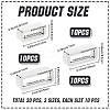 30Pcs 3 Styles Rectangle Silicone Retainer Buckle Holder Watchbands Retaining Hoop Replacement Watch Strap Clasp FIND-CN0002-39B-2