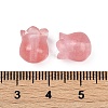 Cherry Quartz Glass Beads G-Z065-09-3