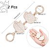 Alloy Enamel Cat Link Chains for Purse Chains PURS-WH0001-40-2