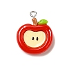 Opaque Resin Pendants RESI-K045-01C-1