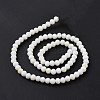 Electroplate Opaque Solid Color Glass Beads Strands LS-EGLA-A034-P6mm-L17-3
