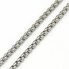 Tarnish Resistant Trendy Men's 201 Stainless Steel Box Chain Necklaces NJEW-L043A-46P-2