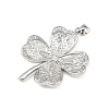 Brass Micro Pave Cubic Zirconia Pendants KK-K411-09P-2