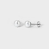 Elegant Stainless Steel Imitation Pearl Stud Earrings NB5919-9-1