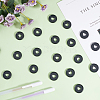 50Pcs Flat Round Heart Acrylic Loose Leaf Ring Round Binder Discs DIY-CP0012-14-7