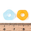 Frosted Transparent Acrylic European Beads OACR-Q197-05-3