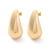 Teardrop 304 Stainless Steel Stud Earrings for Women EJEW-A125-06G-4