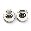 Alloy Spring Cord Locks FIND-WH0110-063MP-1