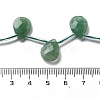 Natural Green Aventurine Beads Strands G-K382-C08-01-5