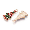 Christmas Theme Alloy Enamel Pendants ENAM-N056-403B-2