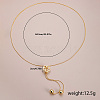 Elegant Hollow Flower Y-Shaped Chain Pendant Lariat Necklaces for Autumn/Winter RX2303-1-2